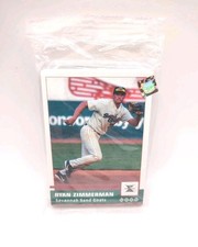 2005 Savannah Sand Gnats Team Set Class A Minor League Ryan Zimmerman 1st Card