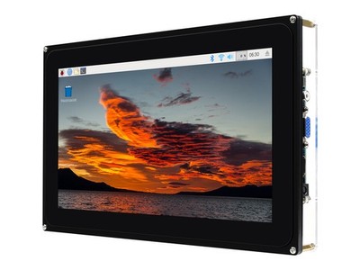 Waveshare 10,1 Zoll Touchscreen-Display, IPS, HDMI VGA AV, USB-Touch, 1024×600,