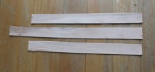 THREE STRIPS KANGAROO TAIL LEATHER VEG TANNED 460mm x 40mm - strop hone craft