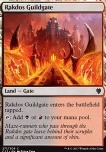 Rakdos Guildgate~271/309~LP~(C17) - Commander 2017~MTG
