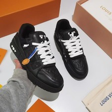 LV Men's Fashion Sneakers Causal Shoes  Black Size 45(40-46)