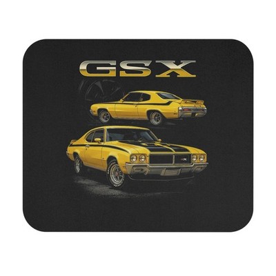1970 Buick GSX Yellow Muscle Car Mouse Pad Vintage Desk Accessory