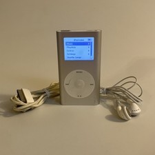 Apple iPod Mini 1st Gen Silver 4GB MP5001 2005 HP Hewlett Packard Working Read