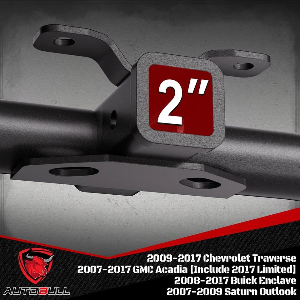 Remolque Chevrolet Traverse 2009-2017 enganche de remolque receptor de 2 pulgadas clase 3 Foto 2 de 4