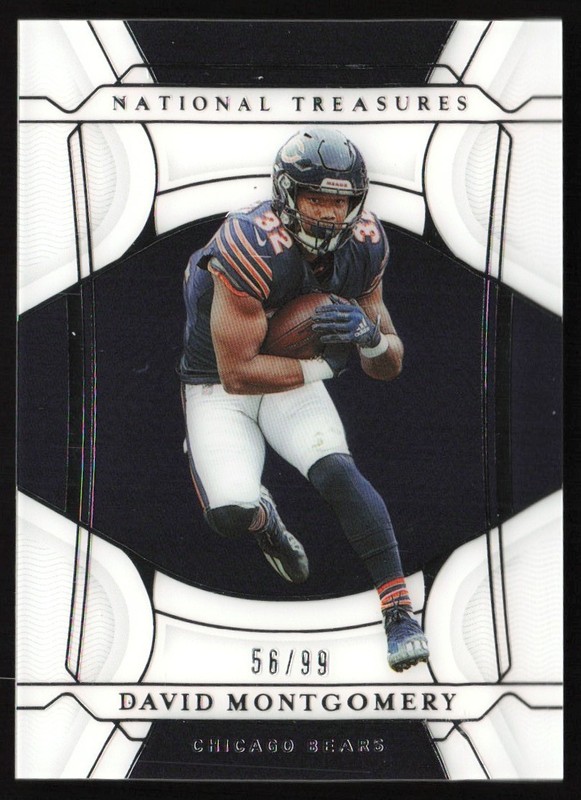 2022 Panini National Treasures 56/99 David Montgomery #15 GS1
