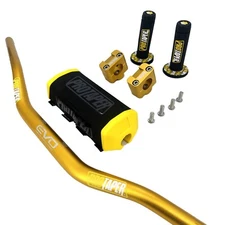 ProTaper Evo Dirt Bike Fat Bar Handlebars  1 1/8'' Grips Pad Motorcycle Bars ATV