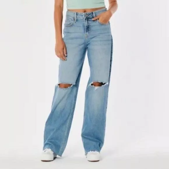Hollister High Rise Vintage Baggy Jeans NWT eBay