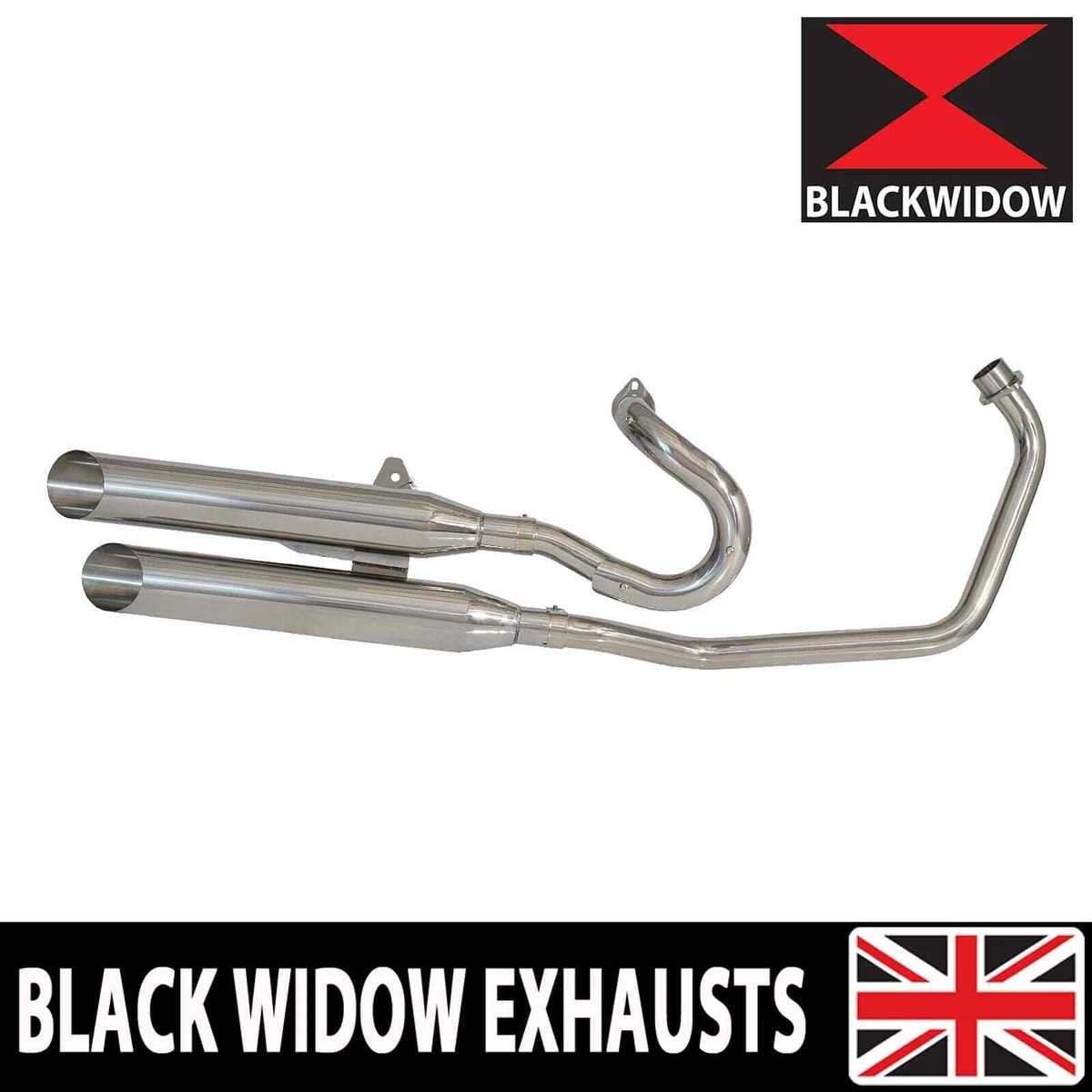 Yamaha virago 535 black widow exhaust online