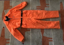 VTG Snow Shield By Samco Orange Snowmobile Ice Fishing Snowsuit XL? 49-50" Chest