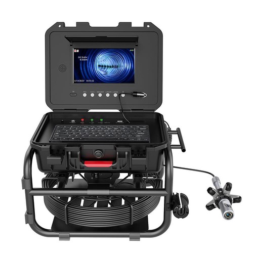 20M Sewer Camera Inspection Camera 512hz Meter Counter 360° Rotating 7mm Cable - Picture 2 of 15