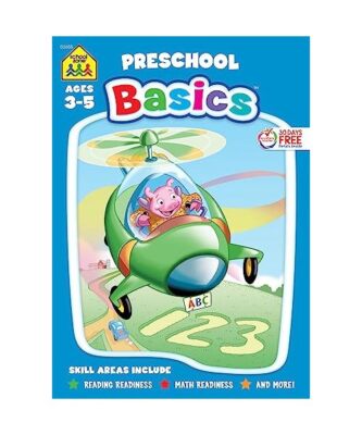 School Zone Preschool Basics 96-Page Workbook, School Zone