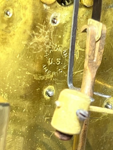 Antique Seth Thomas Crystal Regulator Clock Empire No. 10 Striking Not Running - Picture 13 of 21