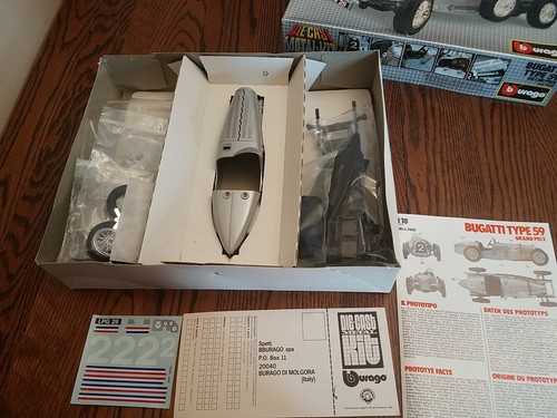 Burago 1/18 Bugatti Type 59 Grand Prix Metal Kit Die Cast Extremely Rare! New! - Picture 9 of 10
