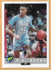 P.J. BROWN LOUISIANA TECH #51 CLASSIC DRAFT PICKS 1992-93