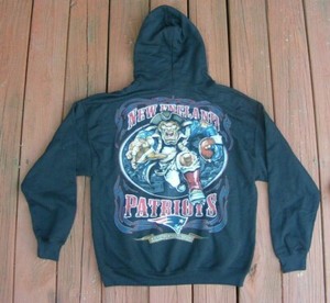 Brand New England Patriots Black Hoodie Sweatshirt By Majestic 44 Retail Large Ebay