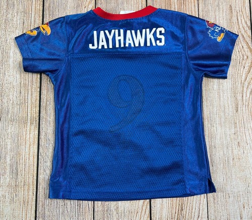 University of Kansas Jayhawks College Jersey #9 Football Toddler Kids Size 3T - Picture 4 of 4