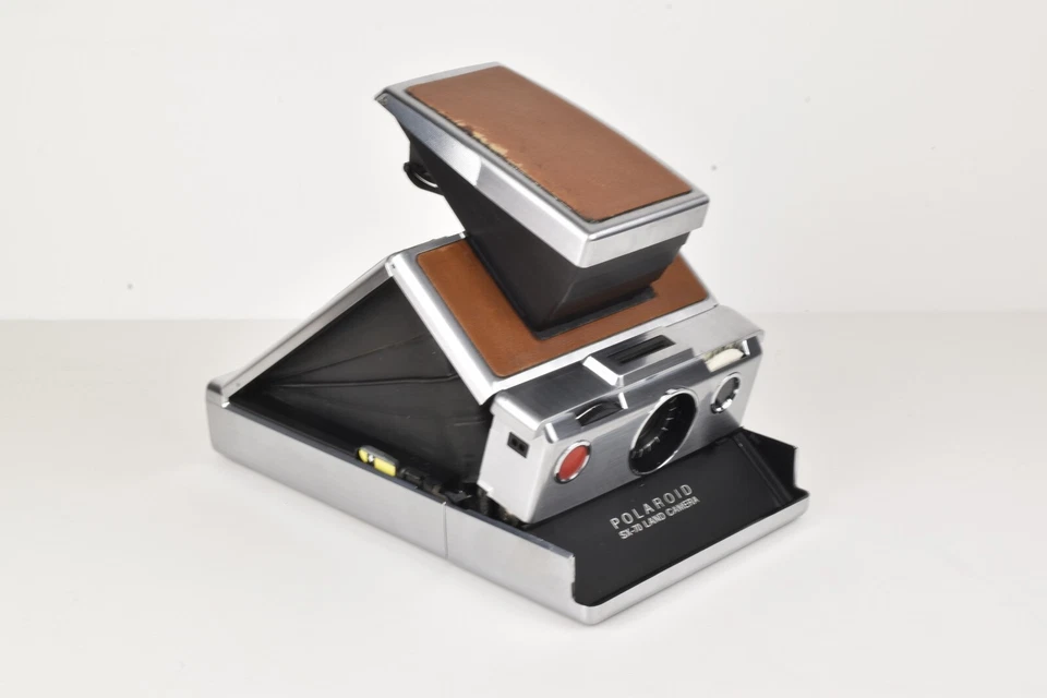 Все работы!! Пленка проверена Cla'd с чехлом * Polaroid SX-70 мгновенный земли винтажный фотоаппарат - Изображение 3 из 4