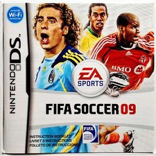  Manual Only FIFA Soccer 09 Nintendo DS Excellent Original Instruction Booklet