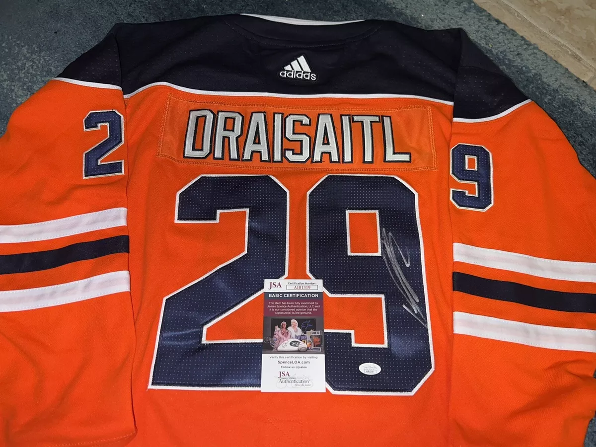 leon draisaitl autographed jersey