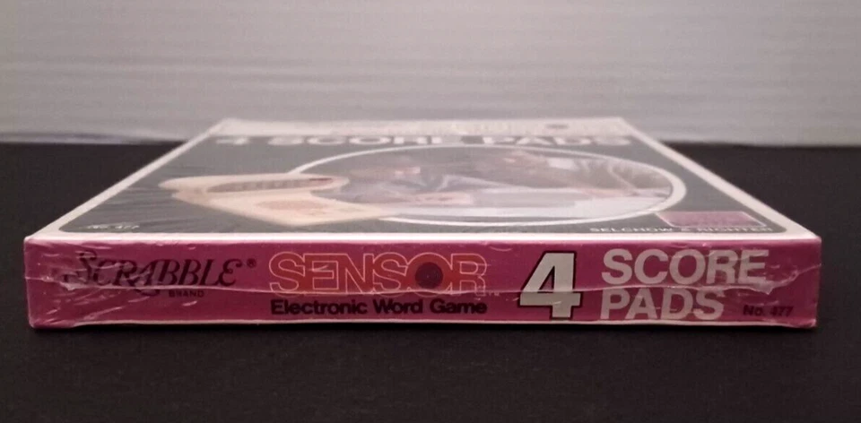 Vintage Rare SCRABBLE 4 Pack/score cards SENSOR Electronic Word Game New sealed - Image 4 of 4