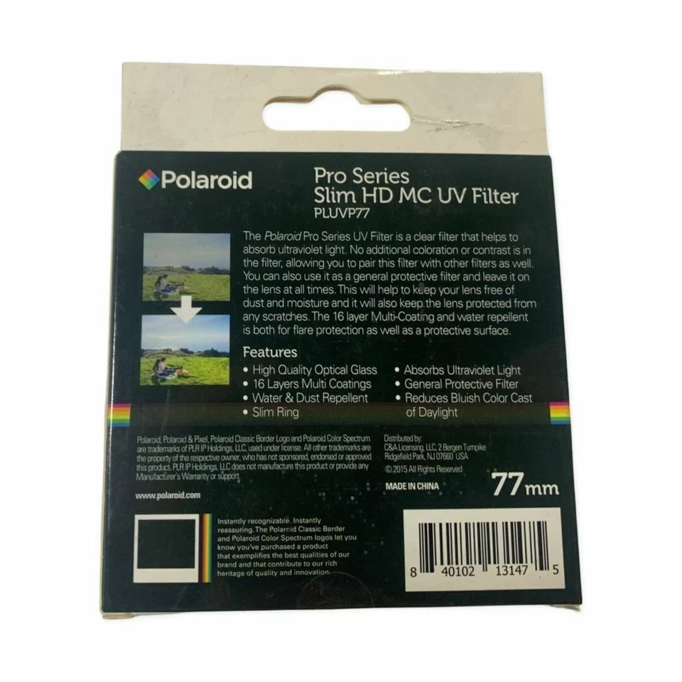 Polaroid 77mm Pro Series SLim HD MC UV Filter PLUVP77 - Image 2 of 3
