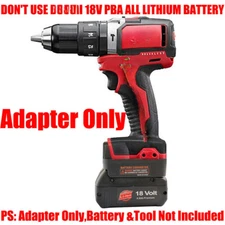 1 Adapter for Bosch 18V BAT619 Battery To Power for Milwaukee M18 Cordless Tools