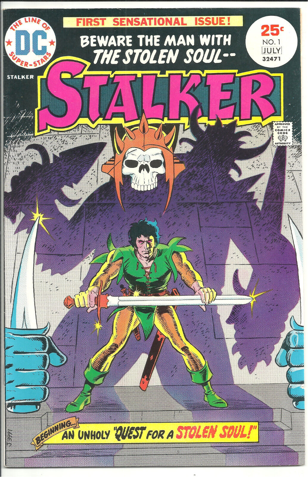 STALKER #1 - DC Comics 1975 - First Appearance Origin Stalker - Steve Ditko Art