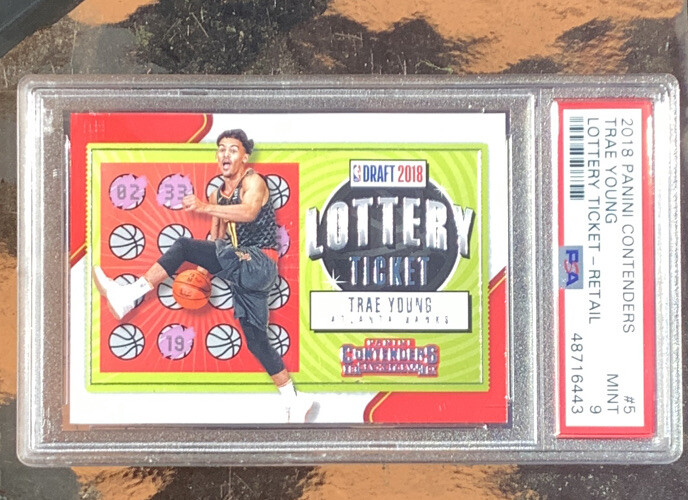 2018 Panini RC TRAE YOUNG PSA 9 Panini Contenders Lottery Ticket