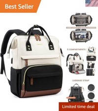 Stylish 17-Inch Laptop Backpack for Women with USB Port and Large Capacity