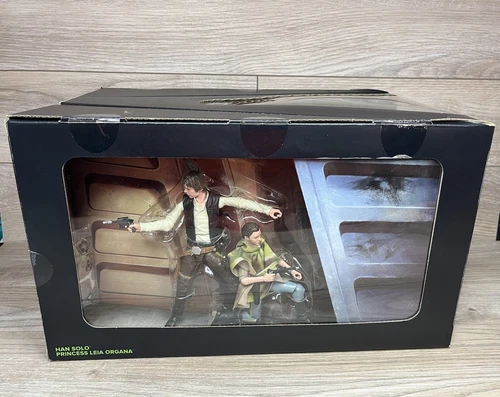 Star Wars Black Series Han Solo & Leia Heroes of Endor SDCC Pulsecon Exclusive