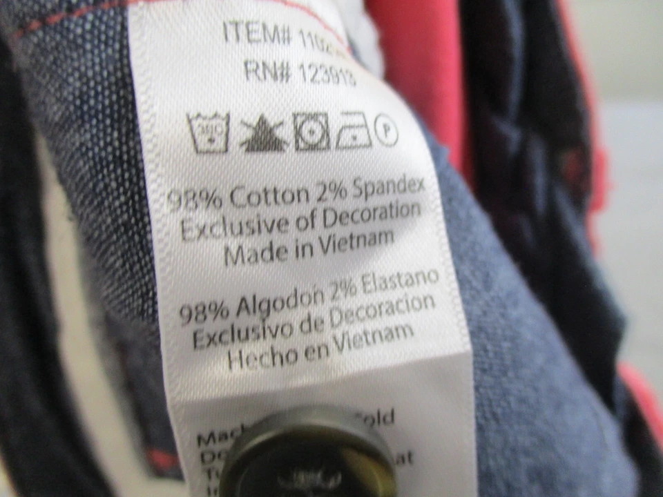 Jachs Shorts Mens 36 Pink Chino Flat Front Straight Adult Casual 9" - Image 4 of 4