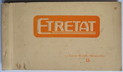 Buch mit 12 Ansichtskarten Etretat, Normandie, Frankreich. Unbespielt