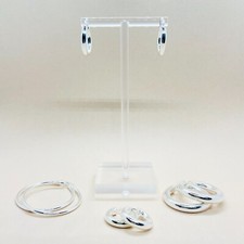 925 Sterling Silver Tube Hoop Earrings Thickness 2mm 3mm 4mm 5mm