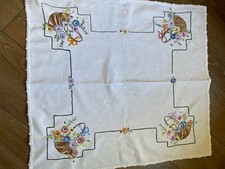 Embroidered Table Topper/Centerpiece 29  x 32  Handmade CP 