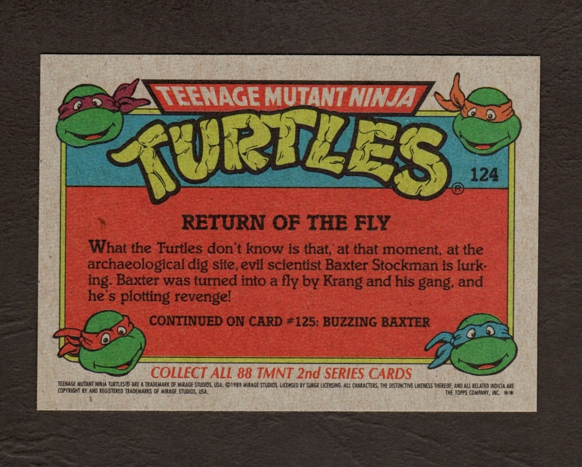 RT-173552　カード 1989 Topps Teenage Mutant Ninja Turtles Card #124 - Return of the