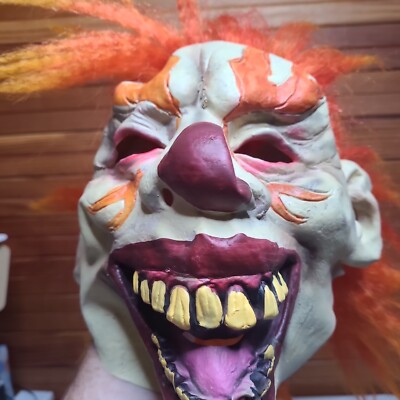Gemmy Scary Clown Halloween Costume Mask
