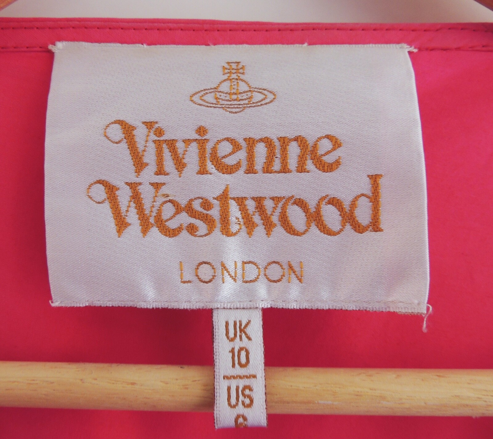 Vivienne Westwood 2002 NYMPHS Collection Red animal cut silk Taffeta ...