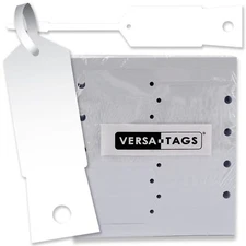 White Self Locking Key Tags 1000 Plastic Arrow ID Tags Easy to Use and Econom...