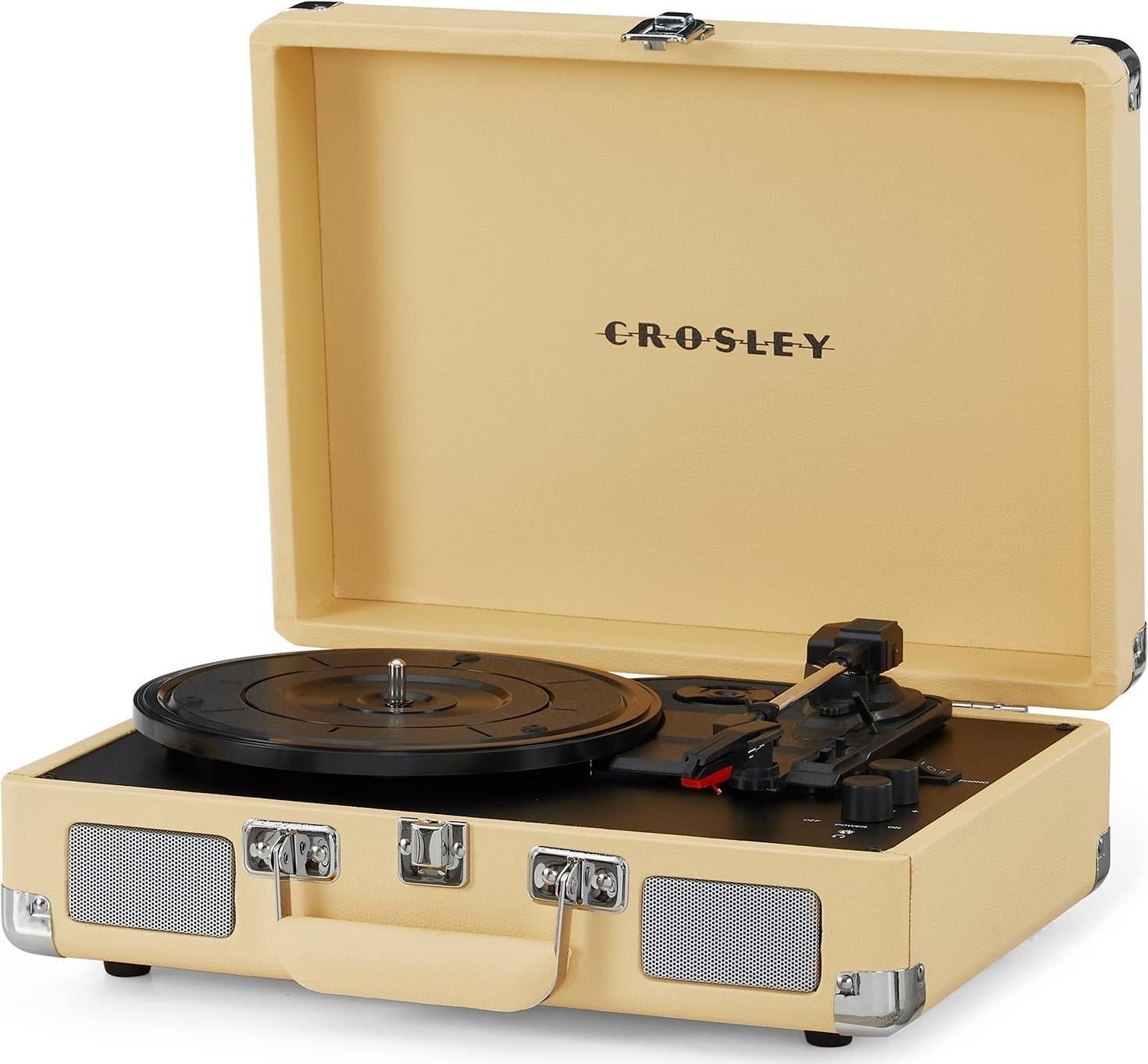 Audio & Hi-Fi Crosley: Cruiser Deluxe Portable Turntable (Fawn)- Now With Blueto