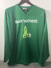 Vintage Snot Rockets Hockey Jersey Mens XL Green K1 Sportswear #17