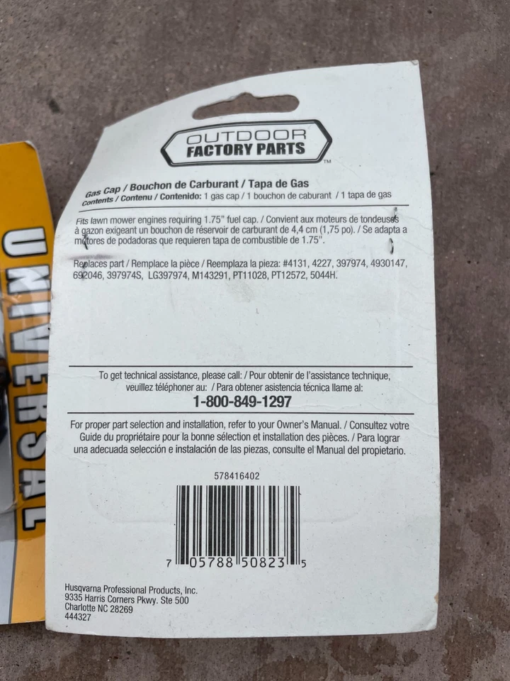 Two Outdoor Factory Parts Universal Fuel Cap 1.75" 578416402 NEW HOP 1-3/4 4131O - Image 3 of 3