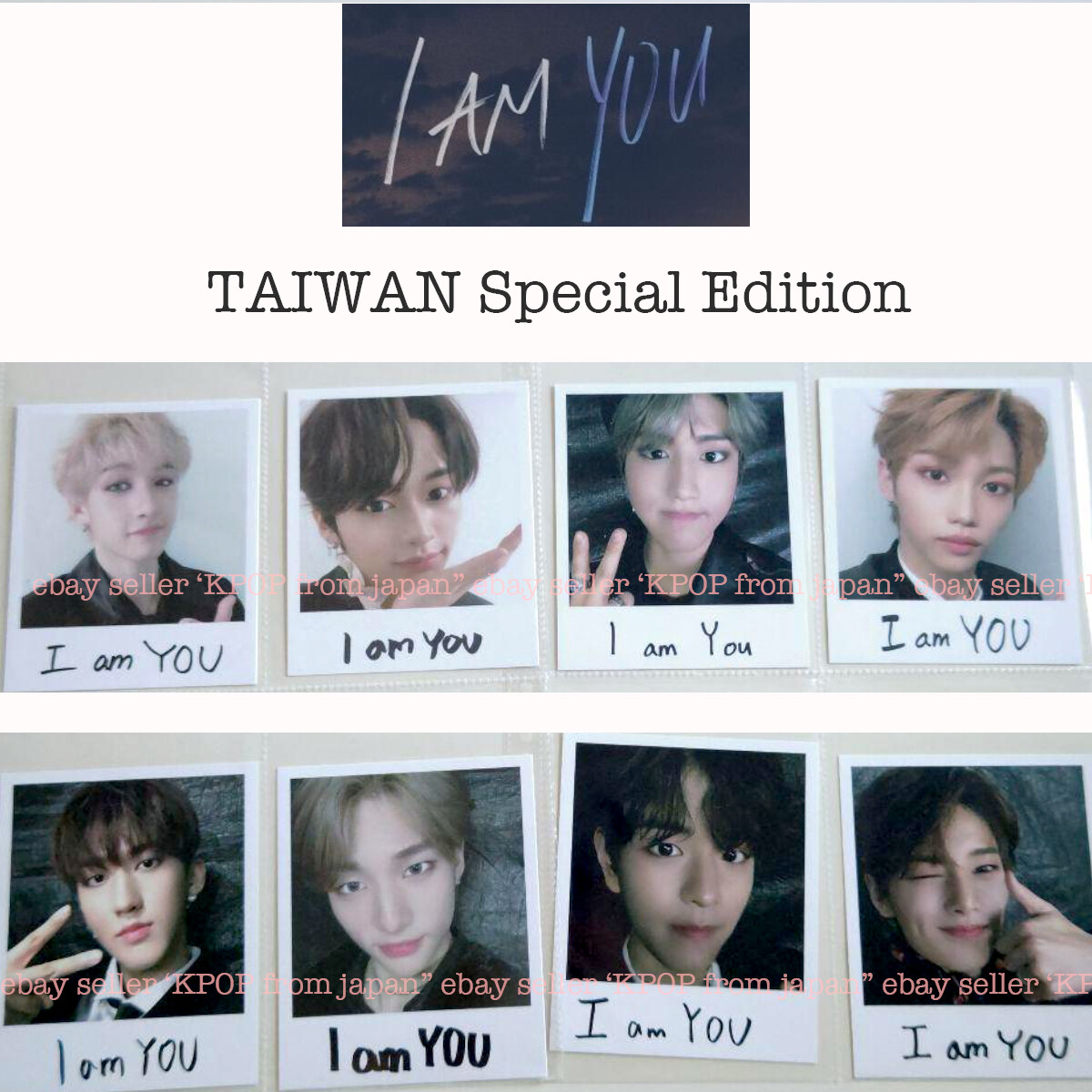 ヒョンジン　i am you 台湾盤　限定　トレカ　スキズ　セット　レア Stray kids I am YOU Taiwan Edition Polaroid Photocard