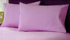 Queen Size Lilac Solid / Plain Sheet Set 1000 Thread Count 100 Egyptian Cotton