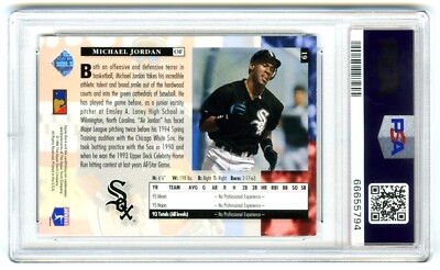 MICHAEL JORDAN~1994 UPPER DECK STAR ROOKIES PSA-9 MINT MLB 