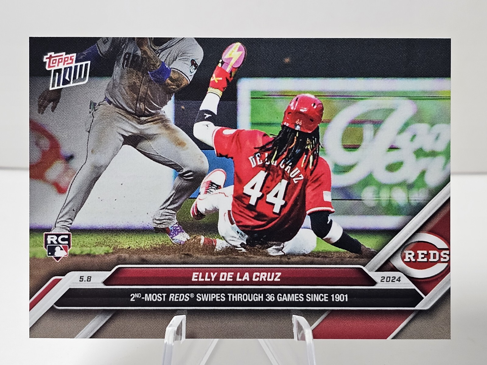2024 Topps Now Elly De La Cruz #169 RC 2nd Most Reds Swiped T/36 Games 1901 Reds