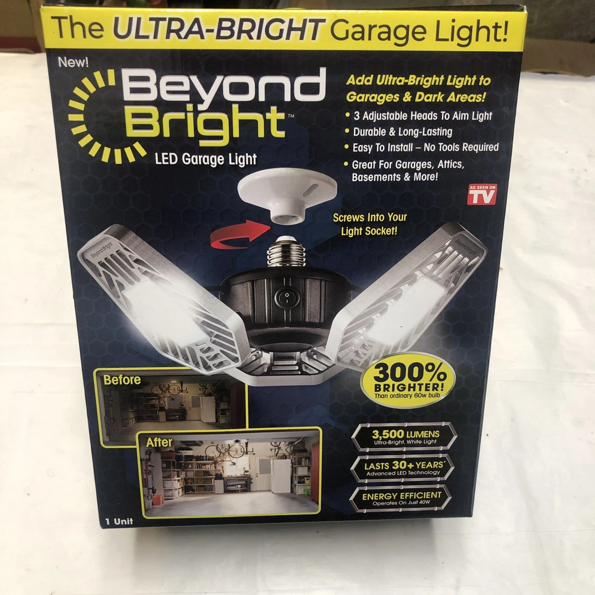 Beyond Bright BEBR MC LED Ultra Bright Garage Light White