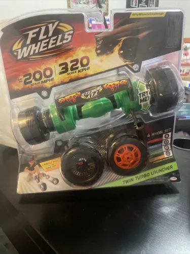 Fly Wheels Twin Turbo Launcher- Rip it up to 200 Scale MPH, Fast Speed