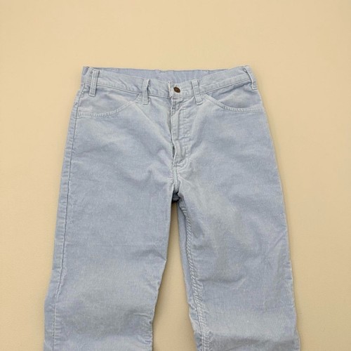 Vintage 70s Levis 646 Corduroy Pants Blue Talon 42 Bell Bottom Size True 32x32 by Levi's, $75 - Photo 2