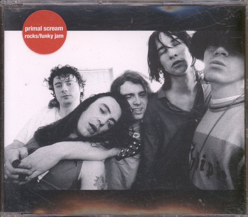Primal Scream Rocks / Funky Jam CD UK Creation 1994 single. Has title sticker on