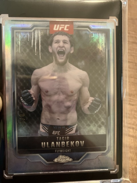 2025 Topps Chrome UFC Tagir Ulanbekov #109 Frozenfractor 0/-5